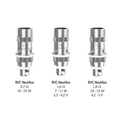 Aspire - Nautilus (2S / BVC) - résistances (x5)