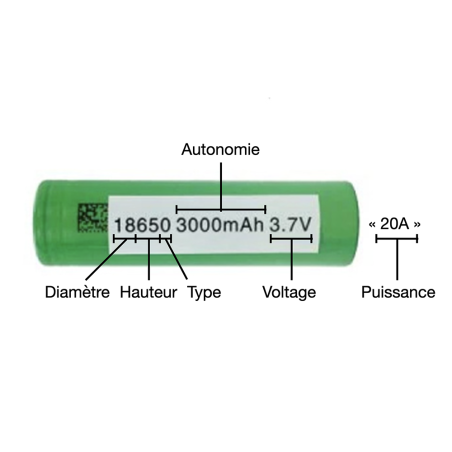 Accu - 18650 - 3000mAh