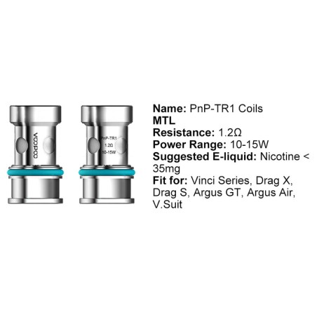 Voopoo - PnP - résistances (x5)