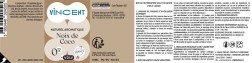 Liquide 10ml VDLV Vincent noix de coco etiquette