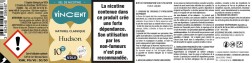 Hudson (caramélisé) sel de nicotine etiquette