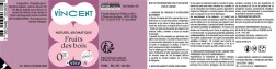 Liquide 10ml VDLV Vincent  Fruits des bois etiquette