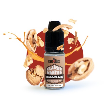 Liquide 10ml VDLV Cirkus [CW Savage] classic noix caramel
