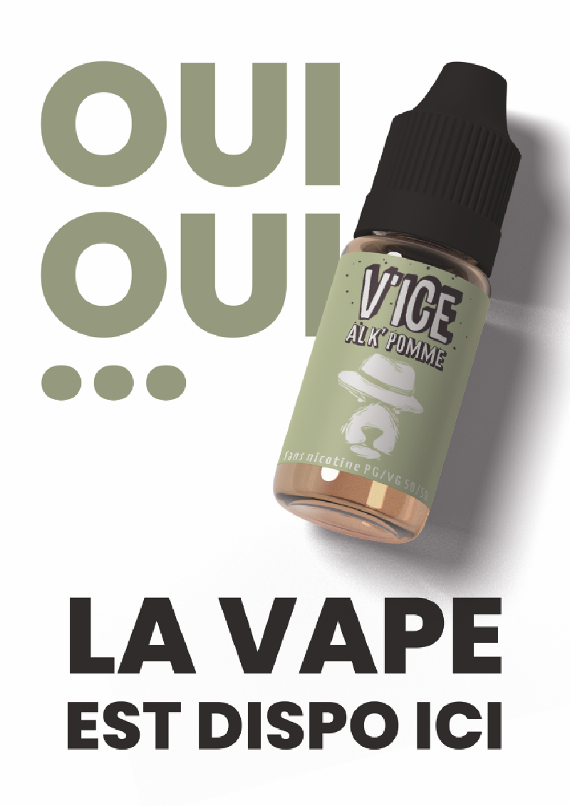 Affiche oui oui vape